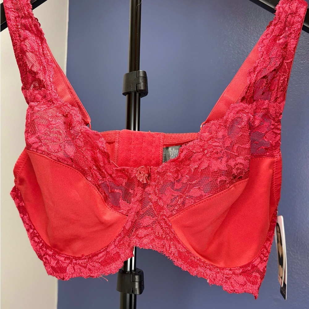 Valentina Vibrant Red Lace Bra